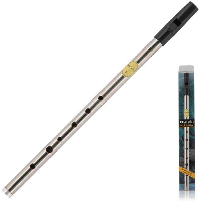 Feadog FW17 blikkfløyte, D-dur, nikkel.