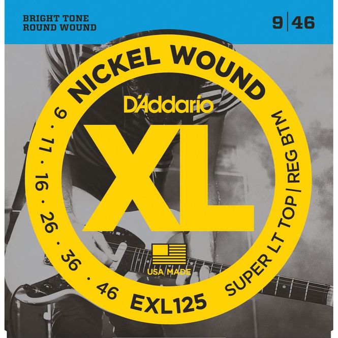 Hovedbilde D'Addario EXL125 Elgitarstrenger, 009-046