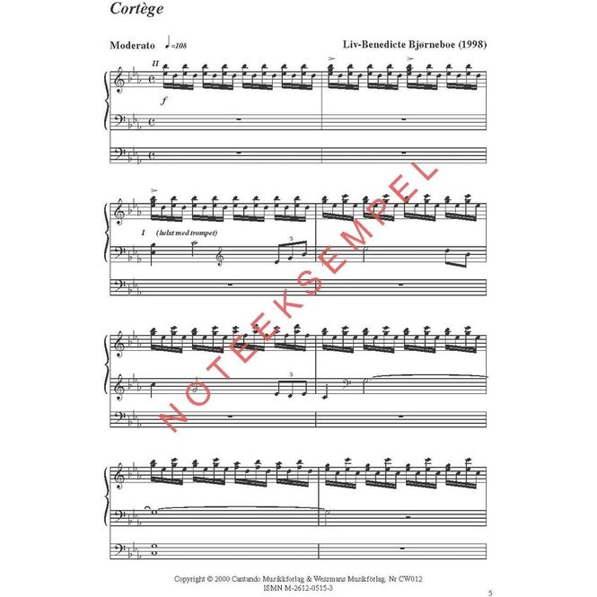 Hovedbilde Festmusikk for orgel, hefte 8