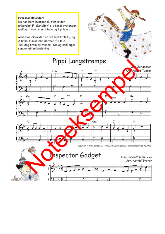 Kjent og kjært - Nivå 2 - Astrid Tveter - Begynnerbok for piano