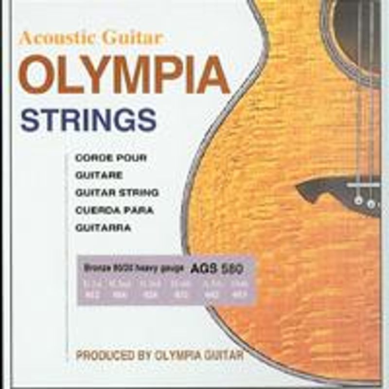 Olympia AGS Gitar stålstrenger 80/20 Bronze