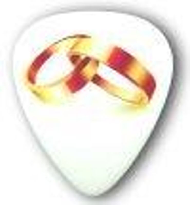 Plekter med brudepar-/bryllupsmotiver