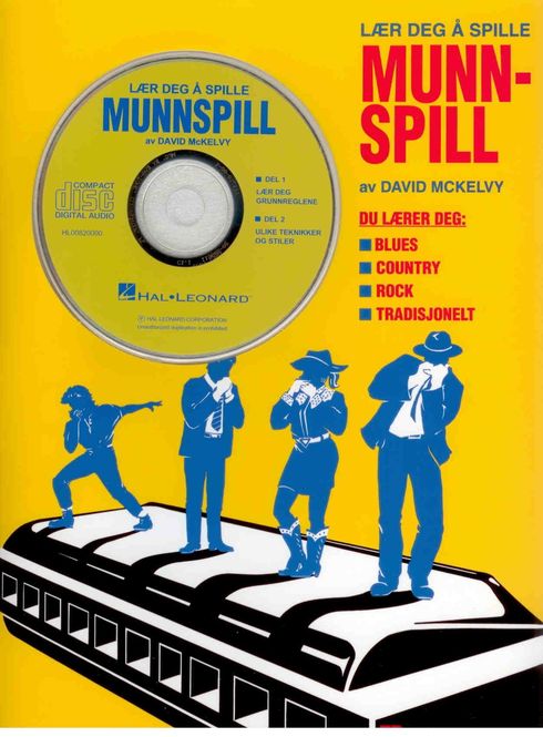 Hovedbilde Lær deg å spille munnspill - bok + CD - David McKelvy - diatonis