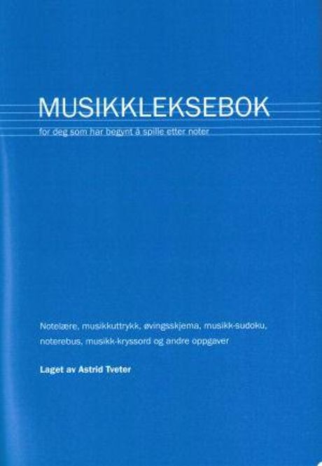 Hovedbilde Den Blå Musikklekseboka 1 - Astrid Tveter