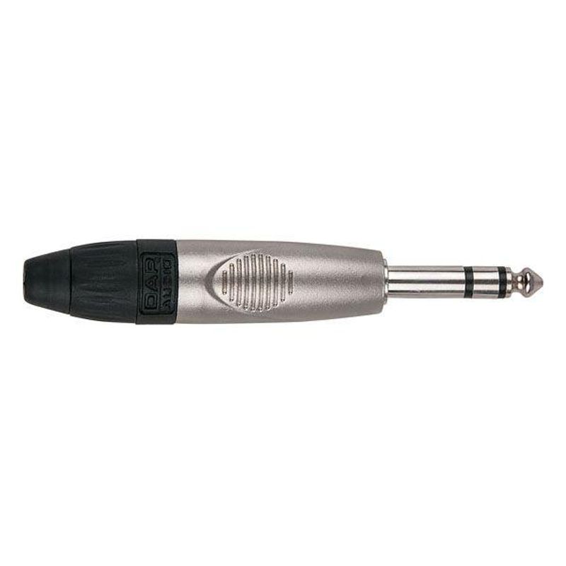 DAP 6.3mm Jack X-type stereo with black endcap, JMX103NB