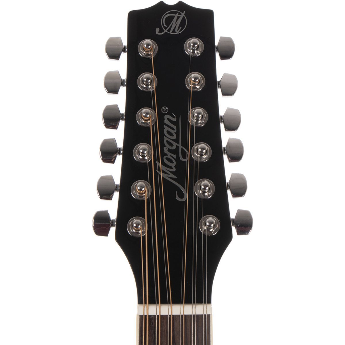 Morgan 12 W 120 S BK -12-strengs westerngitar svart