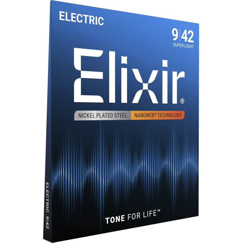 Elixir Nanoweb Elgitarstrenger 12027, Custom Light, 009-046