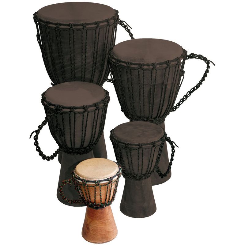 Djembe av mahogni 25 cm, Natur
