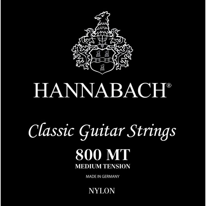 Hannabach 800 MT Strengesett klassisk gitar, Medium Tension