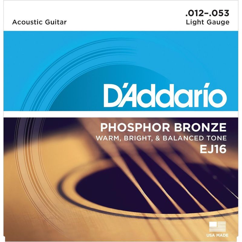 D'Addario EJ16 gitar stålstrenger Phosphor Bronze