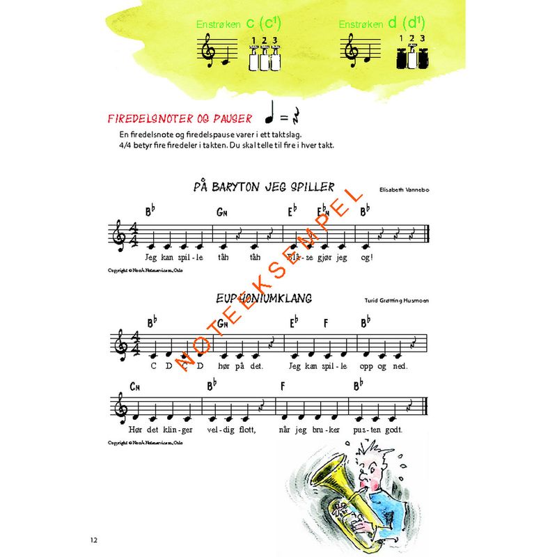 Spill Baryton/Euphonium i G-nøkkel Lærebok 1