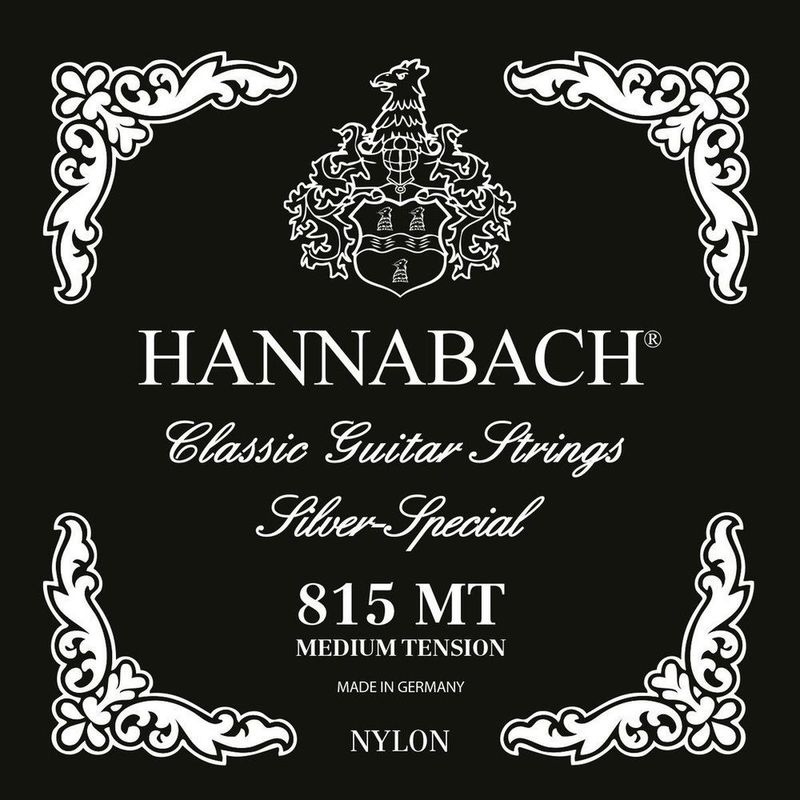 Hannabach 815 MT Strengesett klassisk gitar, Medium Tension