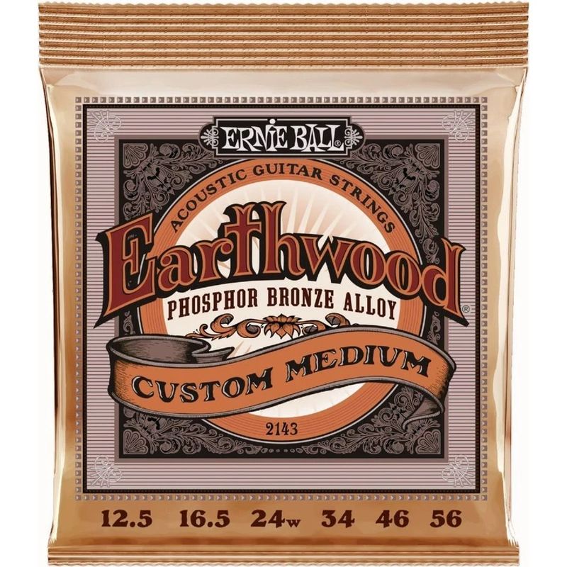 Ernie Ball 2143 Earthwood Phosphor Bronze 12,5-56 Strenger akustisk gitar