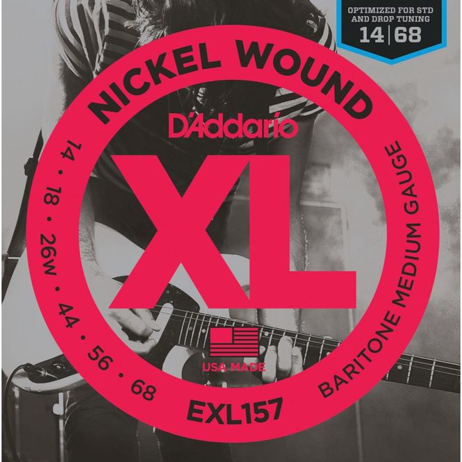Hovedbilde D'Addario EXL157 elgitarstrenger Baritone, 014-068