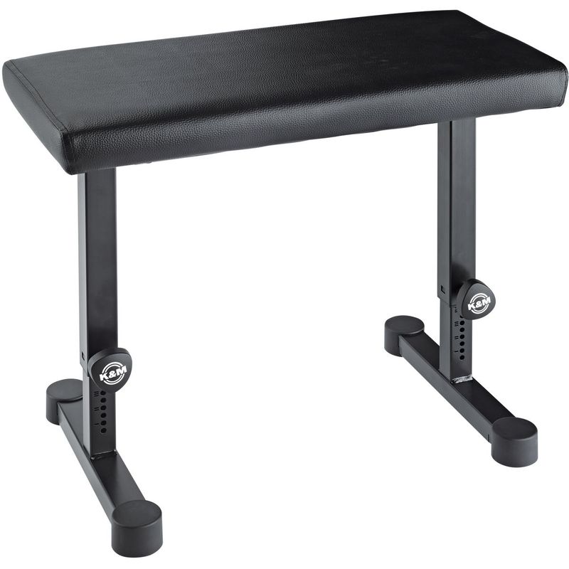 K&M 14085 Pianokrakk, imitert skinn, svart