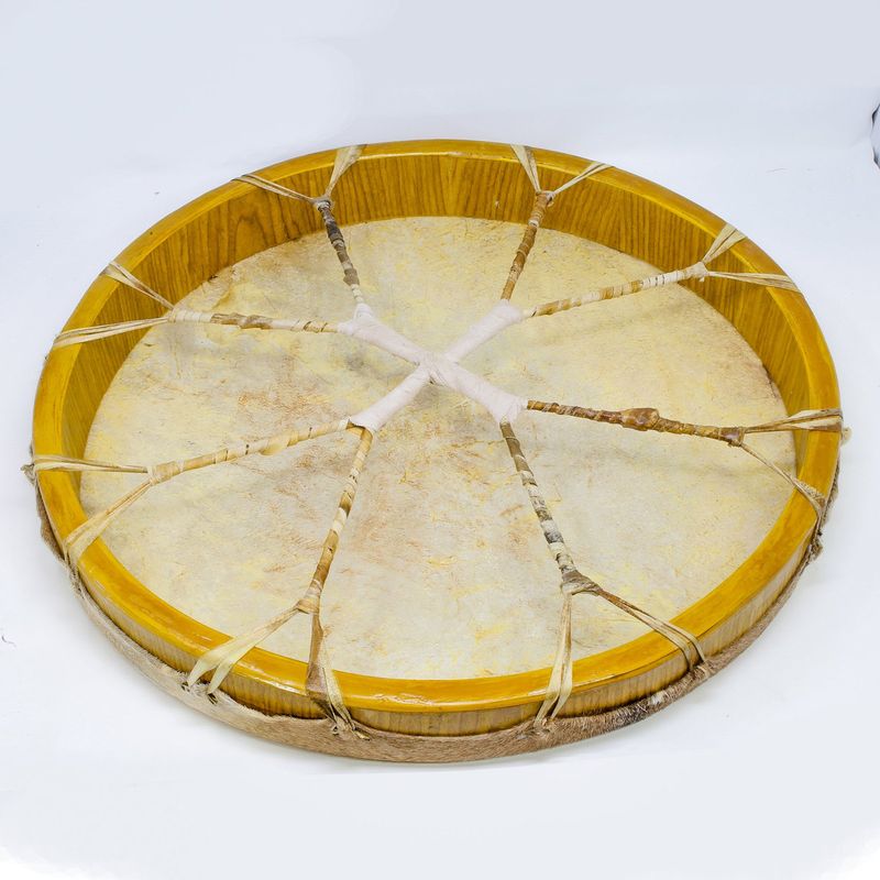 Sjamantromme med geitepels 45 cm
