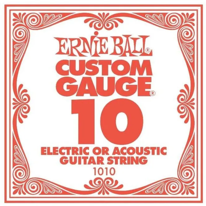 Hovedbilde Ernie Ball 1010 Enkeltstreng 10 for elgitar og akustisk gitar