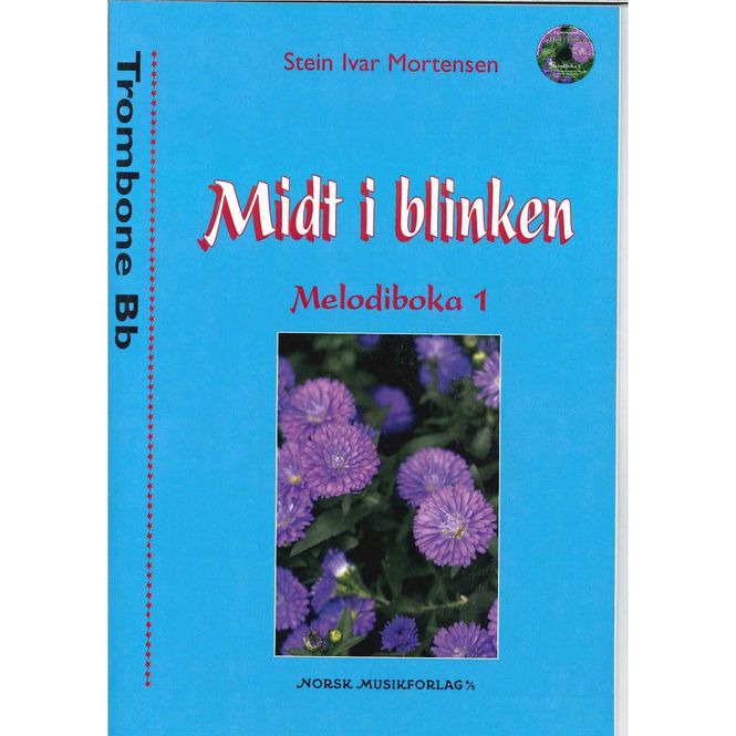 Hovedbilde Midt i blinken Melodiboka 1 Trombone Bb (G-nøkkel)