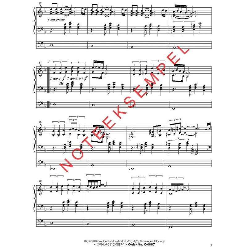 Festmusikk for orgel, hefte 11