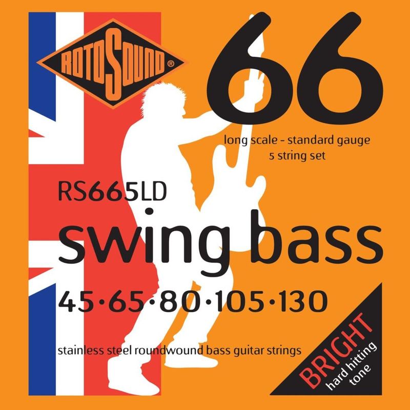 Rotosound Swing Bass 66 RS665LD, 5-strengs, 045-130 basstrenger