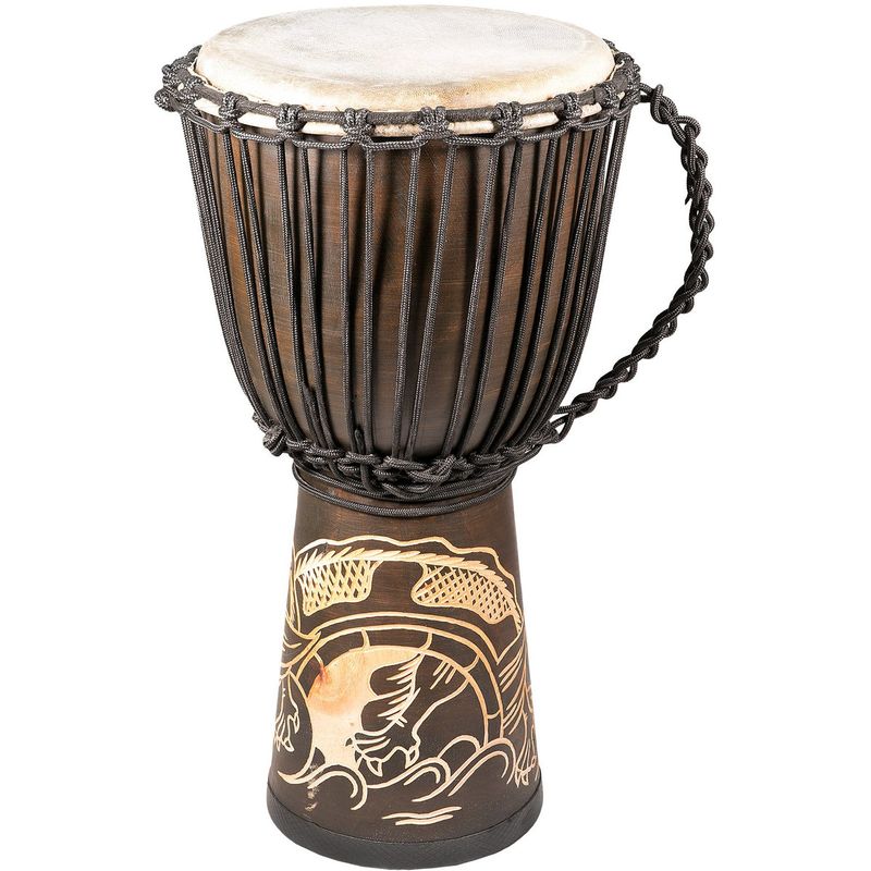 Djembe av mahogni 50 cm, Drage