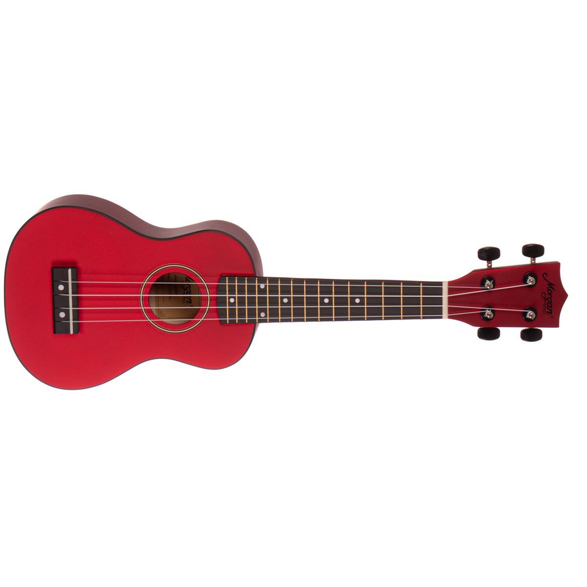 Morgan Sopran Ukulele UK S 100 MRD, metallic rød, m/bag