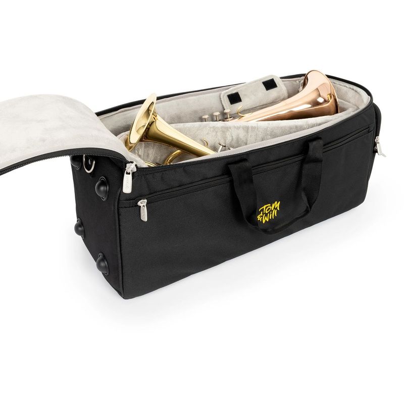 Tom & Will Gigbag for 2 stk trompet/flygelhorn/kornett, Svart