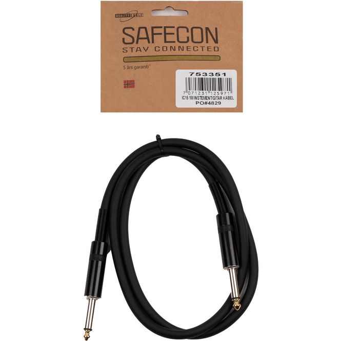 Hovedbilde Safecon IC15 1m Gitarkabel
