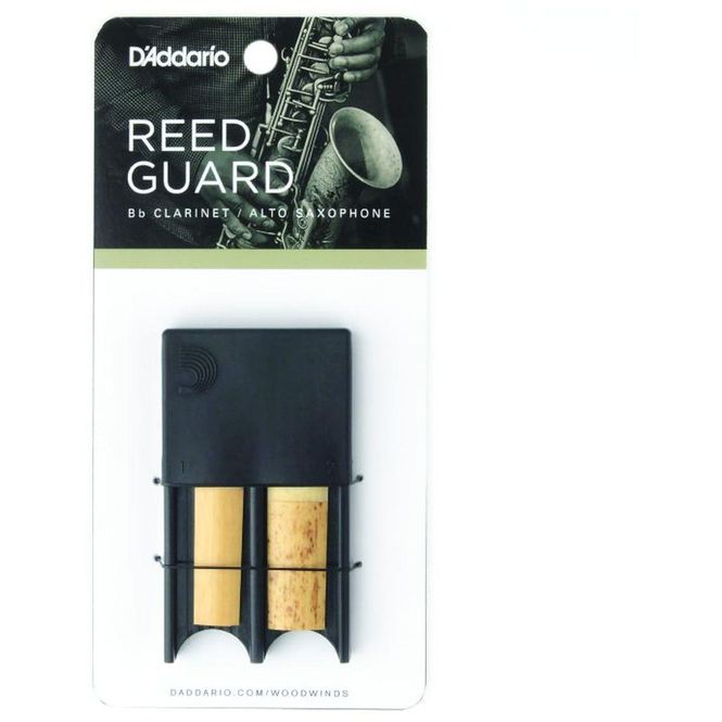 Hovedbilde D'Addario DRGRD4ACBK Reed Guard IV Flis-etui Klarinett/Altsax, svart