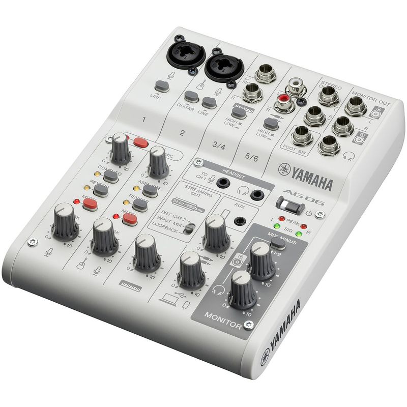 Yamaha AG06 MK2 Analog mikser hvit