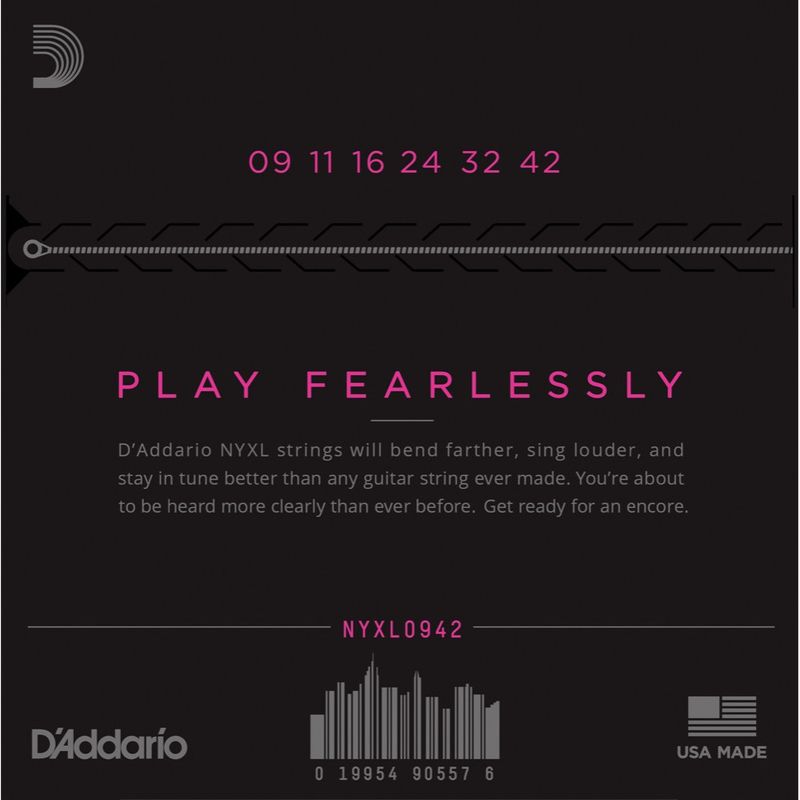 D'Addario NYXL0942 Elgitarstrenger 09-42