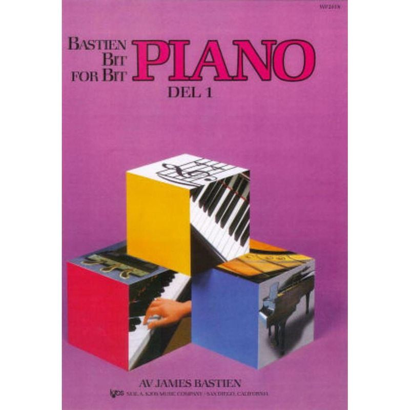 Bastien Bit for bit Pianoskole 1 Norsk utgave