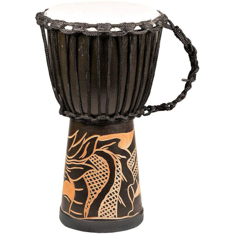 Djembe av mahogni 40 cm, Drage
