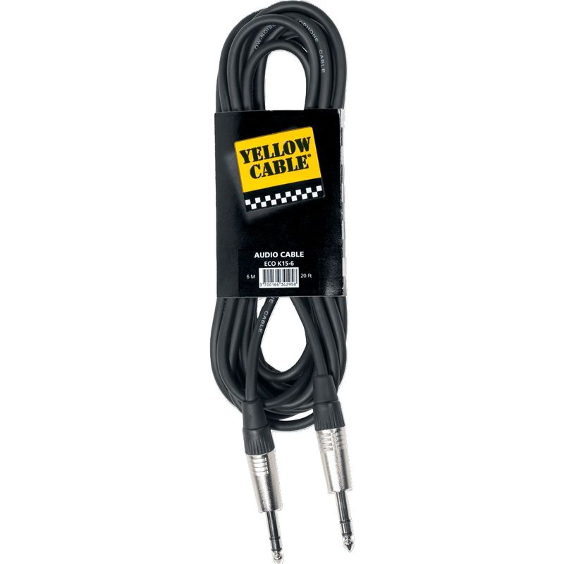 Yellow Cable K15-6 - Jack stereo instrument-kabel, 6m