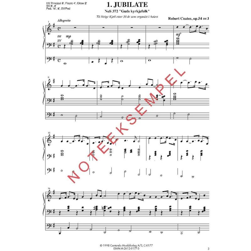 Festmusikk for orgel, hefte 5