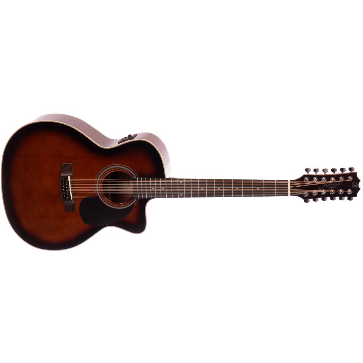 Morgan 12 W 120 SCE GA DVB, 12-strengs gitar Grand Auditorium, Dark Violin Burst