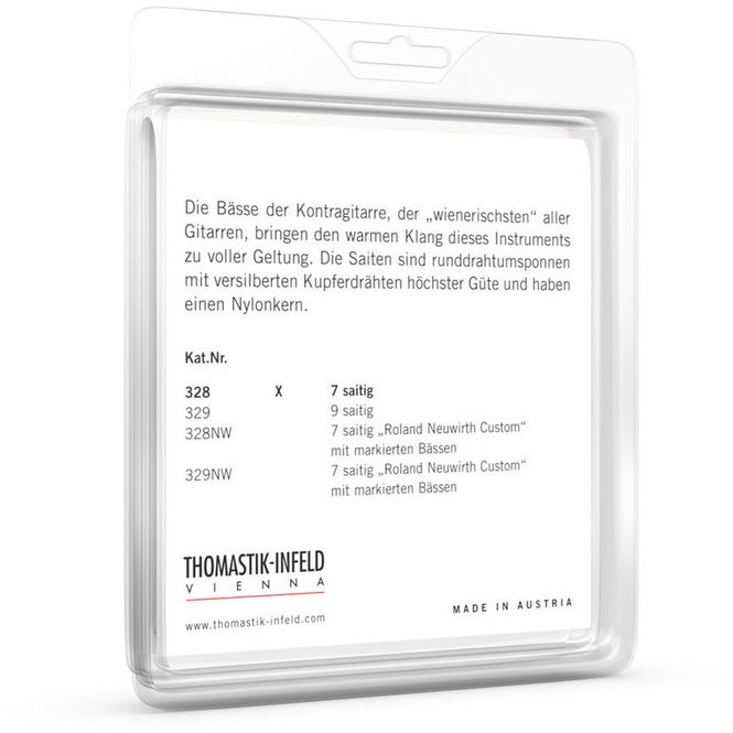 Hovedbilde Thomastik-Infeld Wien-kontragitar Bass-sett 9 strenger (15-strengs gitar) - Roland Neuwirth