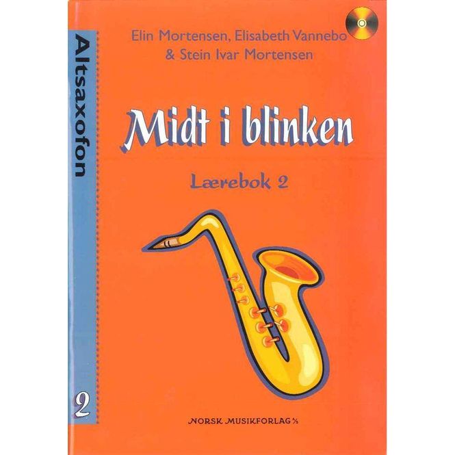 Hovedbilde Midt i blinken Lærebok 2 Altsaxofon