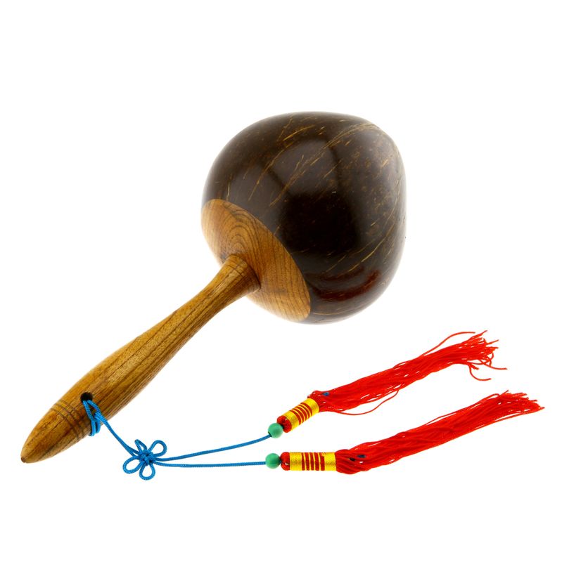 Maracas av kokosnøtt stor 26 cm MAR-7