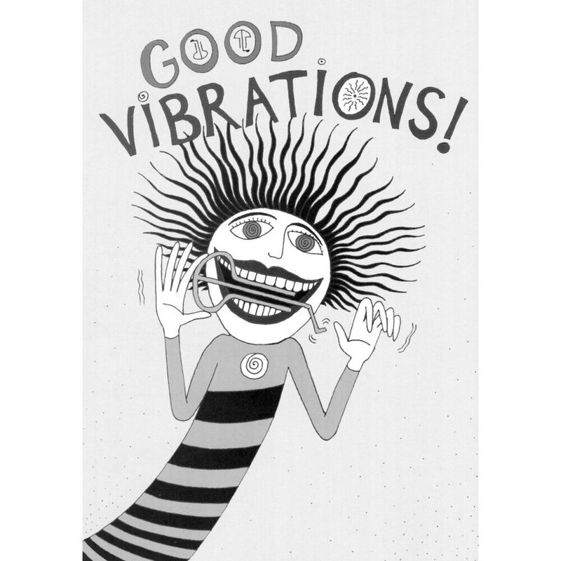 Postkort med munnharpe Good Vibrations MPO-6