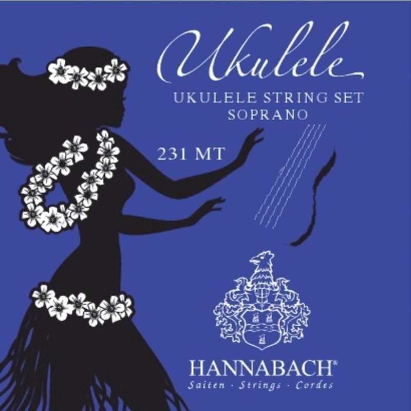 Hannabach 231 MT Ukulelestrenger Sopran, europeisk stemming