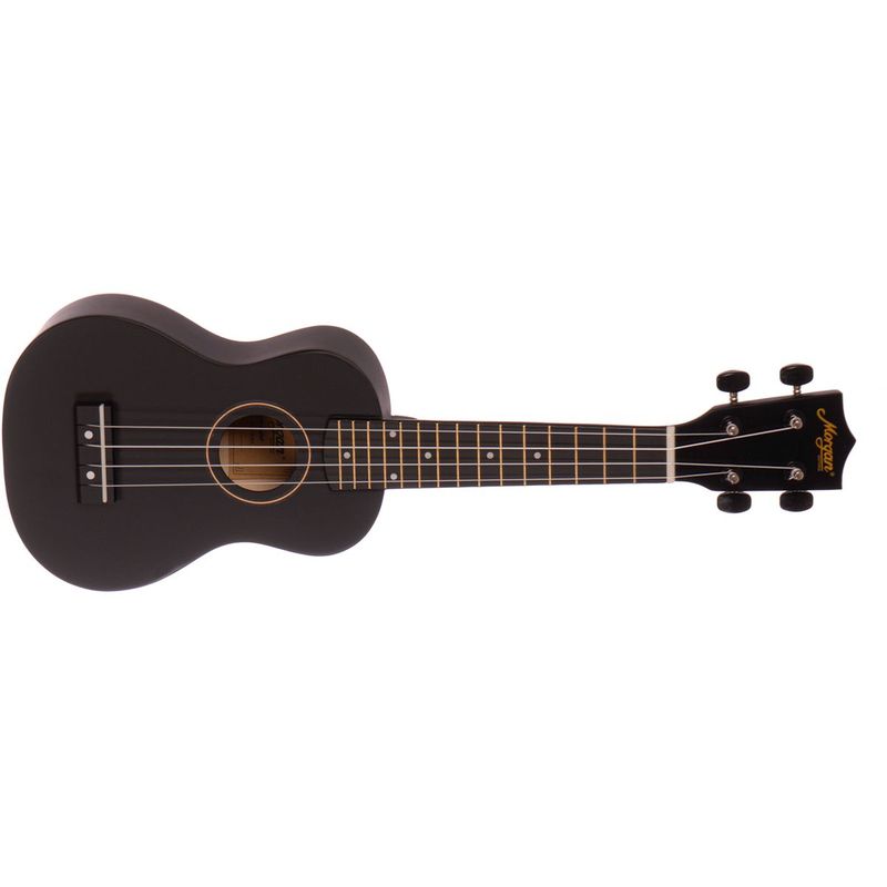 Morgan Sopran Ukulele UK S 100 BLK, svart, m/bag