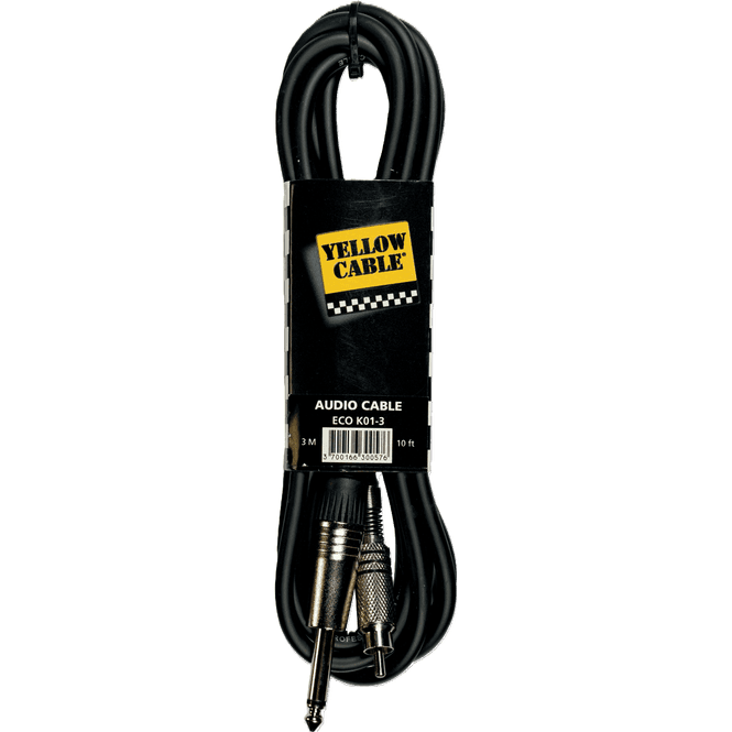 Hovedbilde Yellow Cable K01-3 - RCA til jack mono 3m