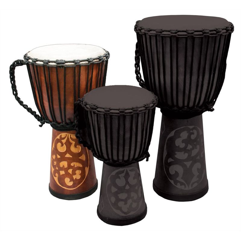 Djembe av mahogni 50 cm, Maori