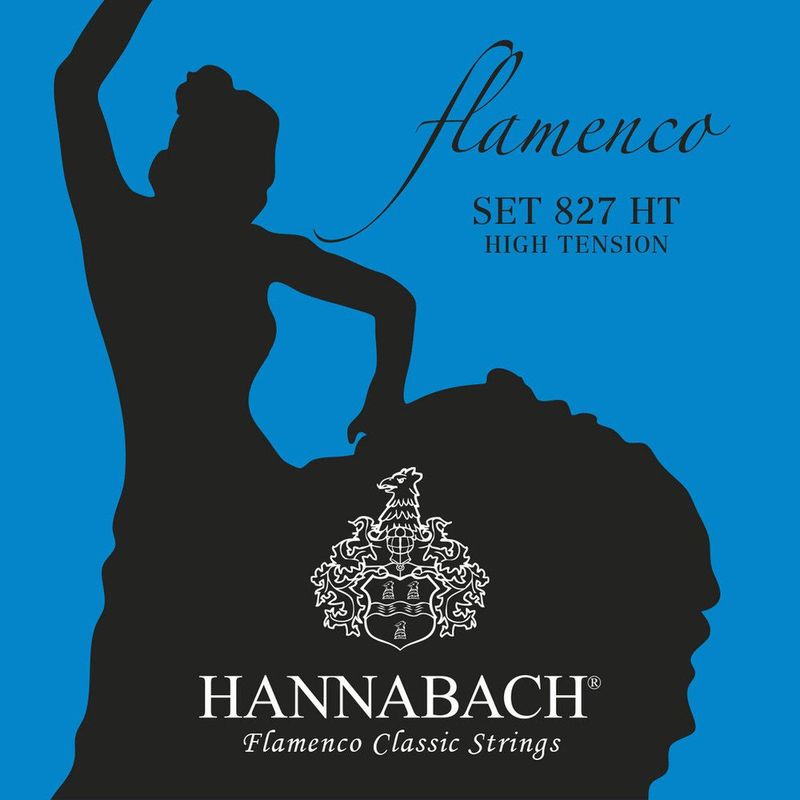 Hannabach 827 HT Flamenco Strengesett klassisk gitar, High Tension