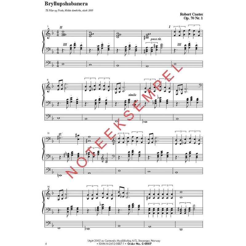 Festmusikk for orgel, hefte 11